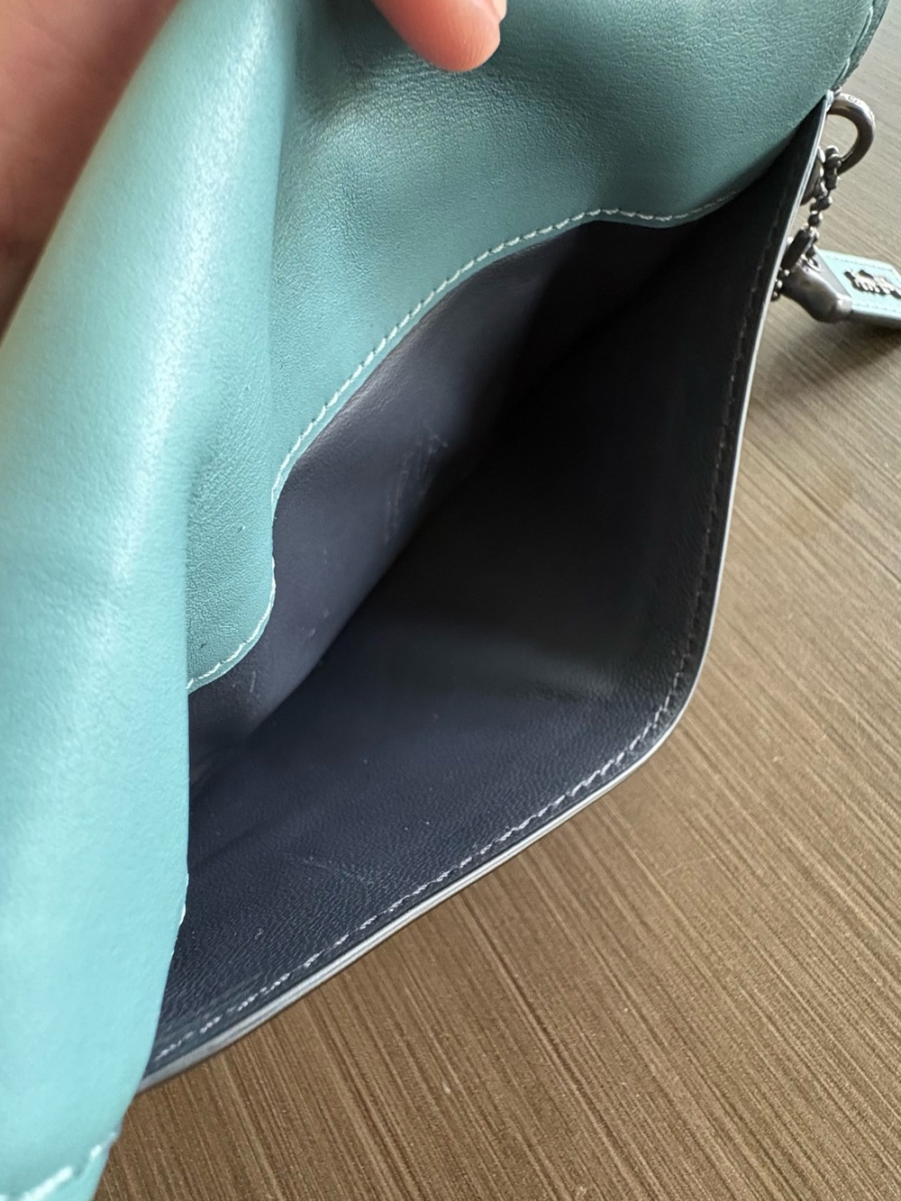 Coach 1941 Blue Clutch Wristlet - Picture 8 of 13